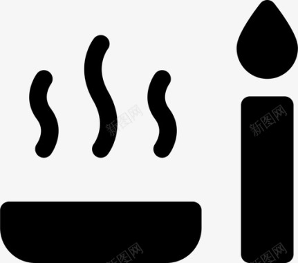 晚餐蜡烛食物图标图标