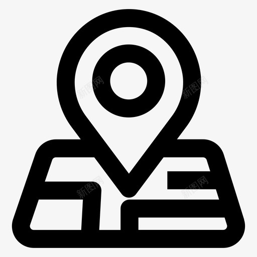 定位销地图地点图标svg_新图网 https://ixintu.com 地图 地点 定位销