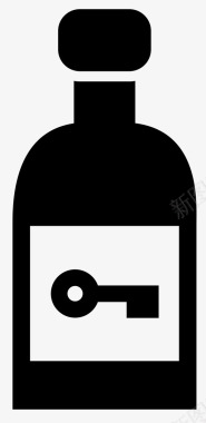 酒精饮料钥匙瓶子图标图标