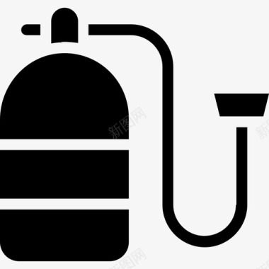 水肺罐空气罐氧气瓶图标图标