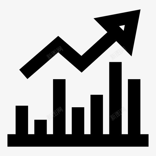 股票市场分析增长图标svg_新图网 https://ixintu.com 分析 增长 股票市场