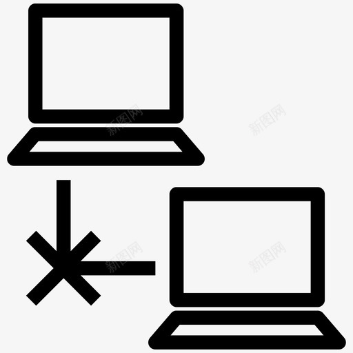 网络共享计算机网络网络错误图标svg_新图网 https://ixintu.com 社交 网络共享 网络错误 计算机网络