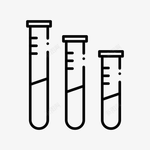 试管化学健康图标svg_新图网 https://ixintu.com 健康 化学 医药 小瓶 药剂学 药物 试管