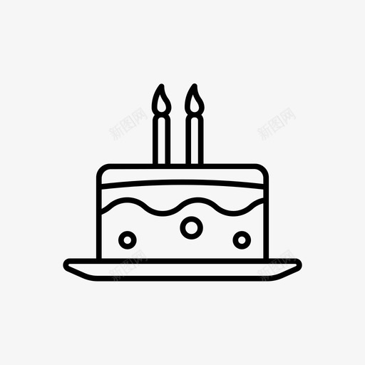 生日蛋糕生日快乐派对图标svg_新图网 https://ixintu.com 派对 生日快乐 生日蛋糕