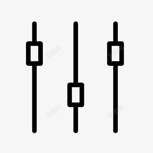 均衡器计算机媒体图标svg_新图网 https://ixintu.com 均衡器 媒体 录音室 混音器 计算机 音乐