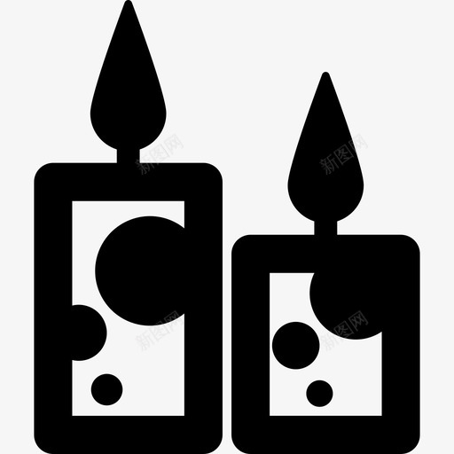 两支蜡烛科技派对图标svg_新图网 https://ixintu.com 两支蜡烛 派对 科技