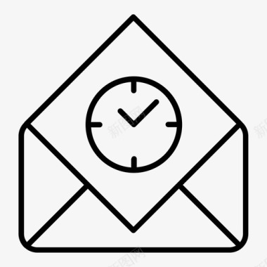 安排阅读电子邮件简单电子邮件图标图标