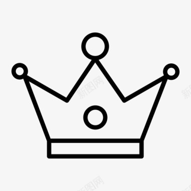 皇冠珠宝国王王冠图标图标