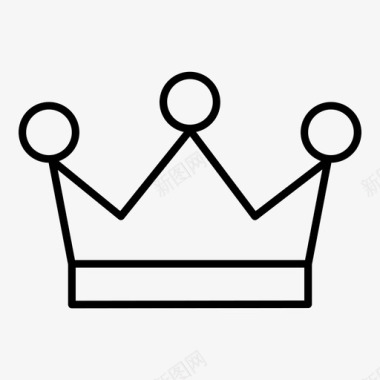 皇冠国王皇室图标图标