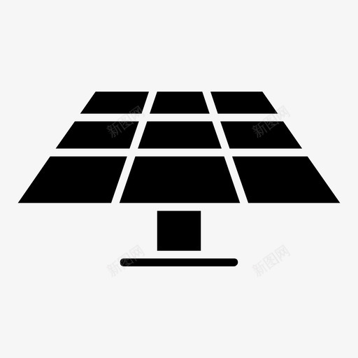 太阳能板集热器生态图标svg_新图网 https://ixintu.com 太阳 太阳能板 生态 自然生态固体 集热器