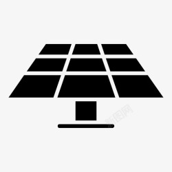 集热器太阳能板集热器生态图标高清图片