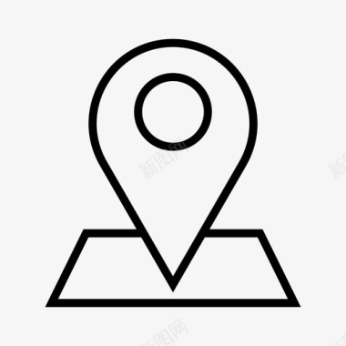 gps交货地点地图pin图标图标