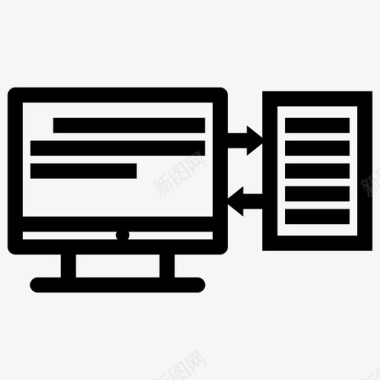 打字计算机文件图标图标