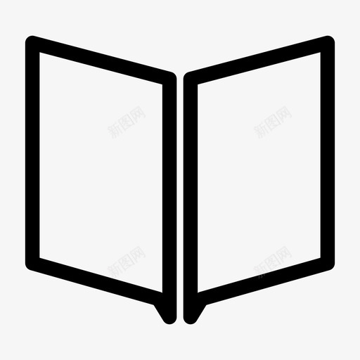 开卷读书上学图标svg_新图网 https://ixintu.com 上学 开卷 读书