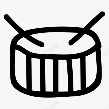 鼓低音音乐图标图标