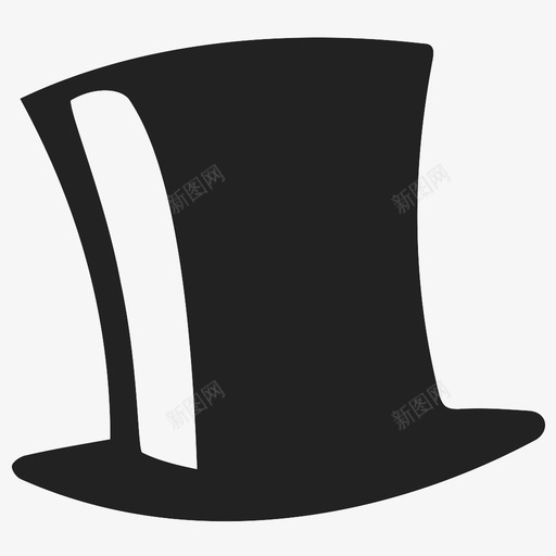 高帽子服装时尚图标svg_新图网 https://ixintu.com 手势 时尚 服装 男性化 高帽子