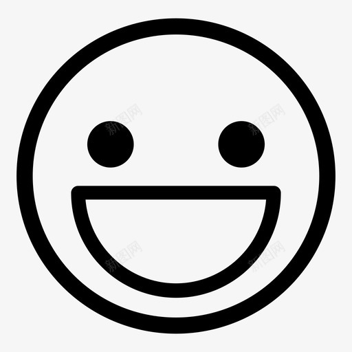 开心表情笑表情图标svg_新图网 https://ixintu.com 开心表情 笑 表情