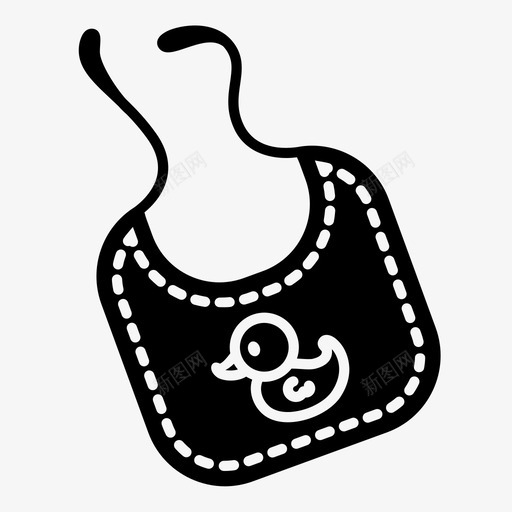 婴儿围嘴围裙婴儿服装图标svg_新图网 https://ixintu.com 儿童 围裙 婴儿 婴儿围嘴 婴儿服装