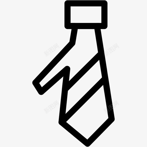 领带商人职业图标svg_新图网 https://ixintu.com 商人 商务2 职业 衬衫 领带
