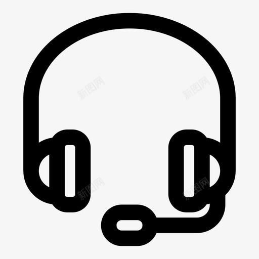 客户支持耳机混音图标svg_新图网 https://ixintu.com 客户支持 混音 耳机