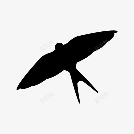 燕子动物自然图标svg_新图网 https://ixintu.com 动物 天空 燕子 符号 自然