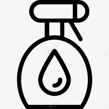 喷雾瓶清洁产品喷雾清洁剂图标图标