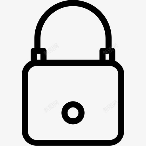 锁挂锁隐私图标svg_新图网 https://ixintu.com 安全 挂锁 网页设计平滑线图标 锁 隐私