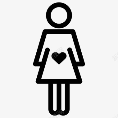 孕妇母亲图标图标