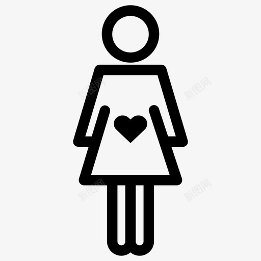 孕妇母亲图标svg_新图网 https://ixintu.com 孕妇 母亲