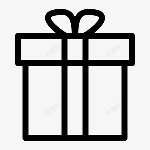 礼物生日派对图标svg_新图网 https://ixintu.com 包装 派对 生日 礼物
