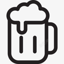 一罐啤酒一罐啤酒食物酒吧烈酒图标高清图片