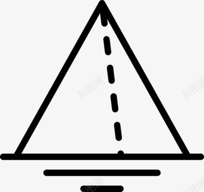 三角形工具插图插入图标图标