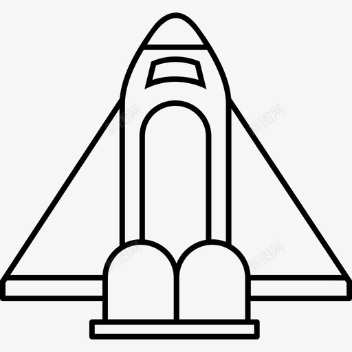 宇宙飞船火箭航天飞机图标svg_新图网 https://ixintu.com 宇宙飞船 火箭 细线 航天飞机 飞船