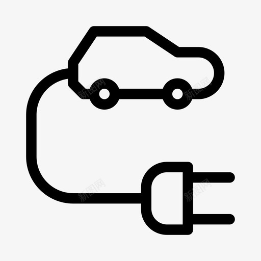 电动汽车汽车生态ios优化图标svg_新图网 https://ixintu.com 汽车 生态ios优化 电动汽车
