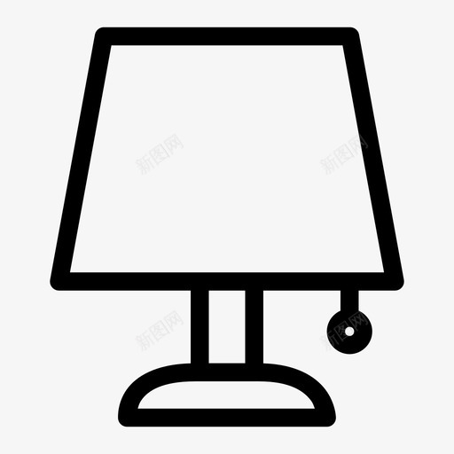 灯台灯家具图标svg_新图网 https://ixintu.com 台灯 室内 家具 灯