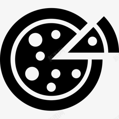 披萨奶酪披萨意大利香肠披萨图标图标