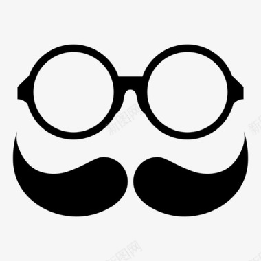 伪装眼镜格拉乔眼镜图标图标