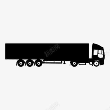 卡车集装箱运输工具图标图标