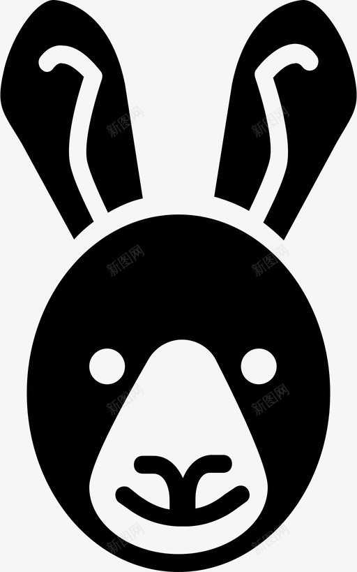兔子动物动物园图标svg_新图网 https://ixintu.com 兔子 动物 动物园
