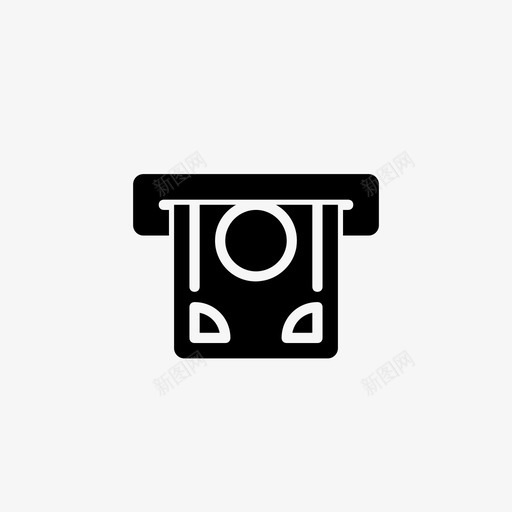 atmatm取款钞票图标svg_新图网 https://ixintu.com atm atm取款 交易 现金取款 钞票