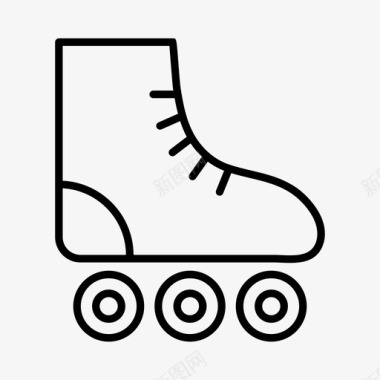 溜冰鞋溜冰运动图标图标
