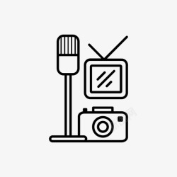 无线摄像机rtv摄像机通信图标高清图片