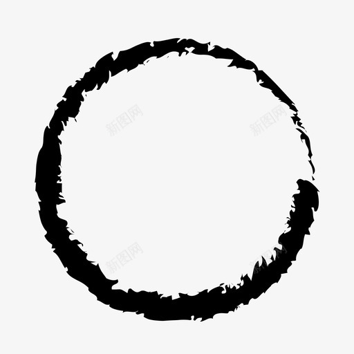 圆艺术画笔图标svg_新图网 https://ixintu.com 圆 圆形 戒指 画笔 艺术