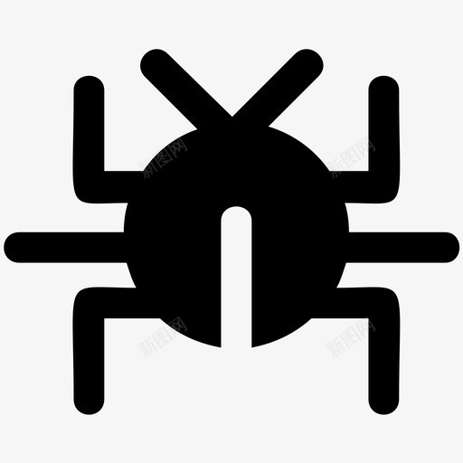 病毒动物虫子图标svg_新图网 https://ixintu.com 动物 恶意软件 昆虫 病毒 虫子 计算机