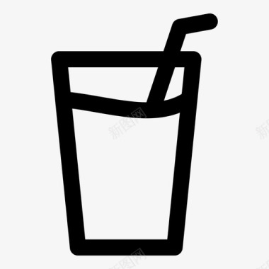 饮料玻璃杯冰沙图标图标
