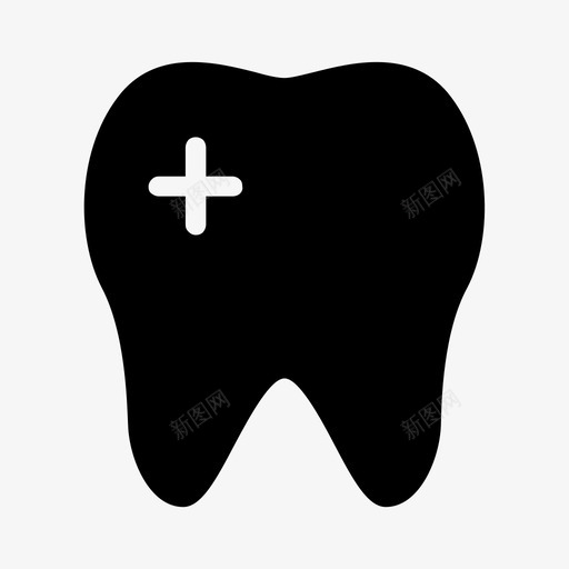 健康牙齿刷牙清洁图标svg_新图网 https://ixintu.com 健康牙齿 刷牙 加上 清洁 牙医 牙齿
