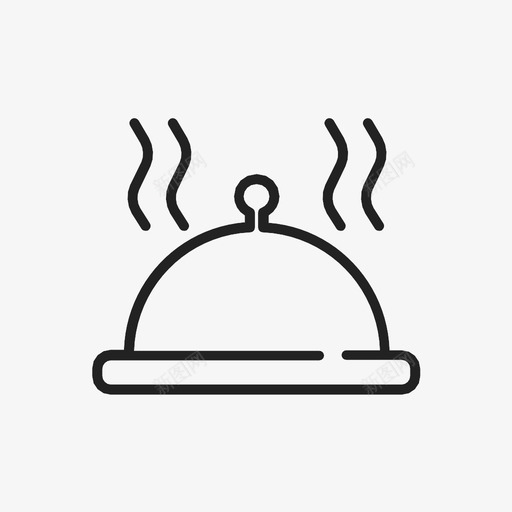 餐具厨师盘子图标svg_新图网 https://ixintu.com 厨师 厨房 盘子 食物 餐具