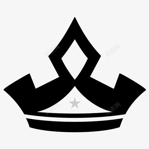 皇冠皇室形状图标svg_新图网 https://ixintu.com 形状 皇冠 皇室 象征