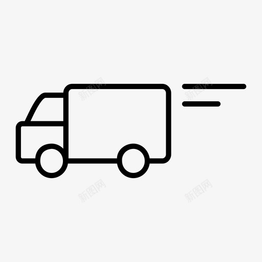 卡车货物皮卡图标svg_新图网 https://ixintu.com 卡车 皮卡 货物 车辆 运输卡车