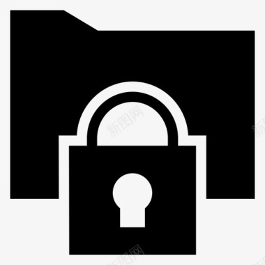 密码锁安全锁文件夹锁图标图标